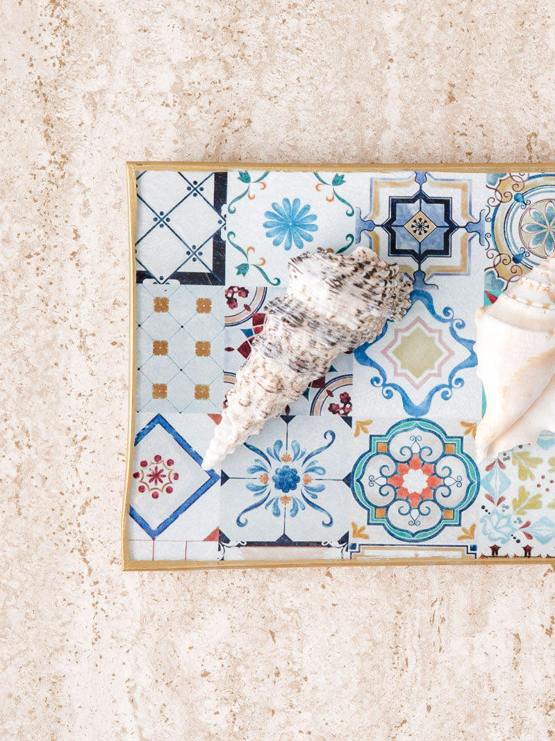 Fuente Rectangular 25x13cm El Suelo del Puente de Piedra