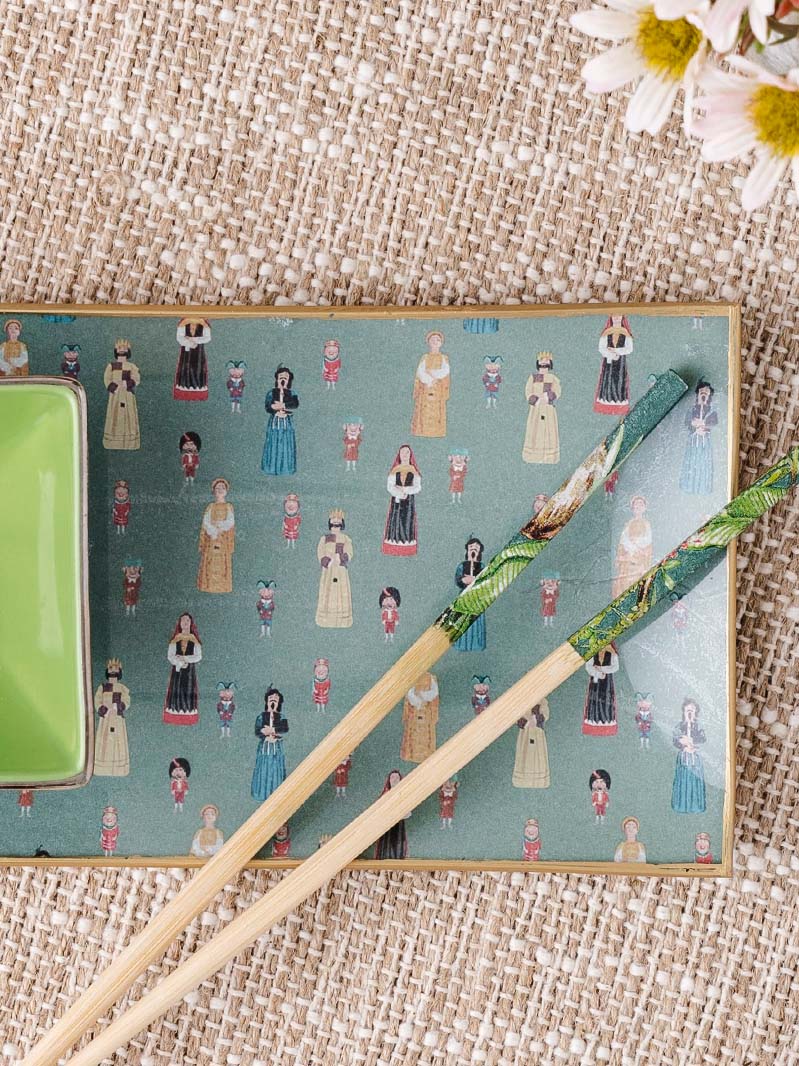 Fuente Rectangular 16x11cm Gigantes y cabezudos