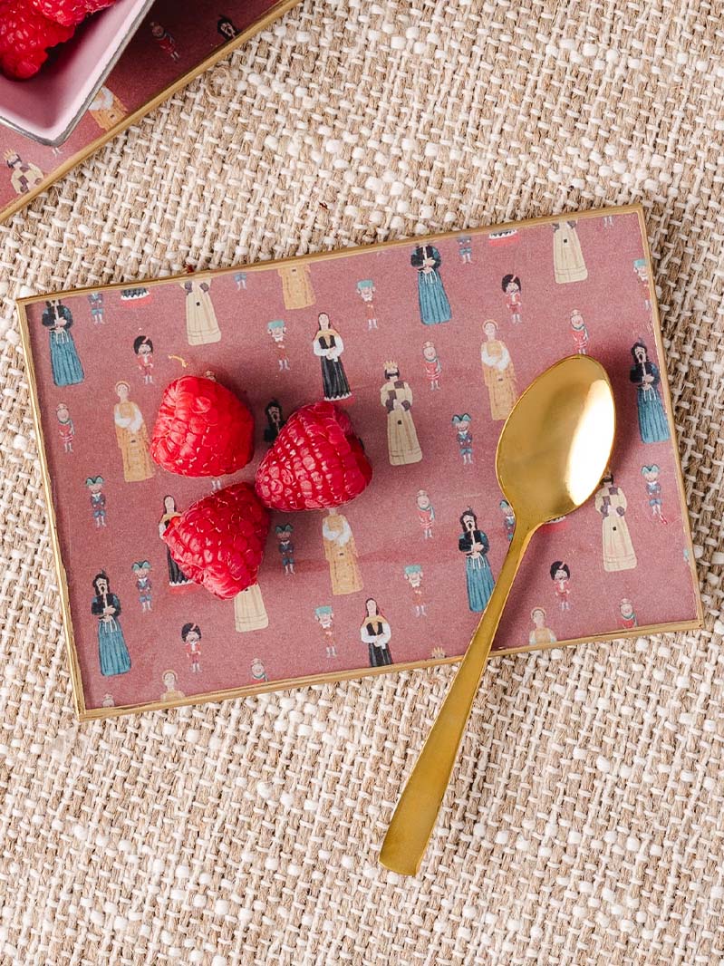 Fuente Rectangular 25x13cm Gigantes y cabezudos