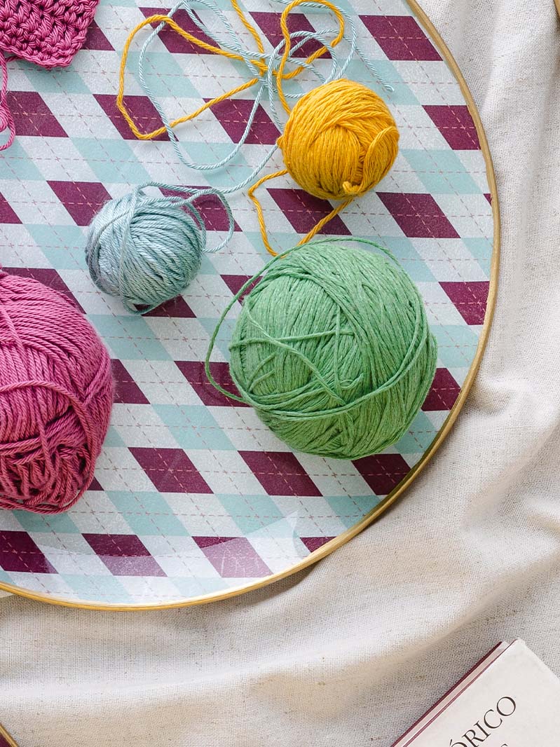 Plato redondo 30cm Los Rombos