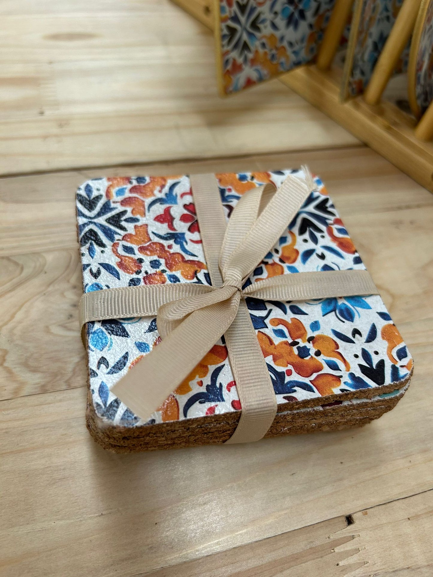 Posavasos corcho - Set de seis, variado