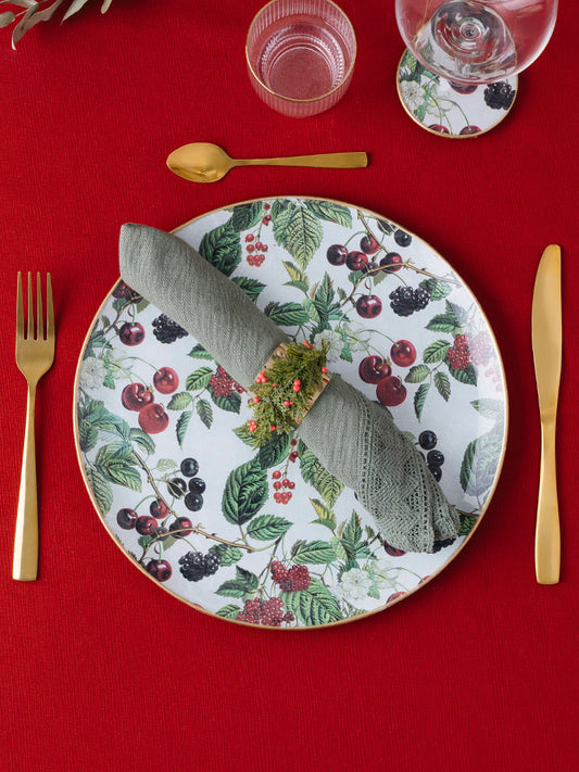 Plato redondo 30cm Frutos Rojos
