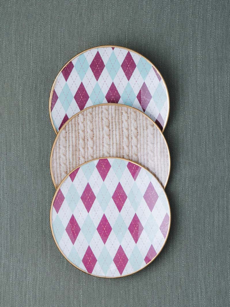 Plato redondo 15cm  Los Rombos