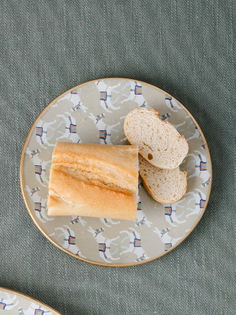 Plato redondo 15cm Beige