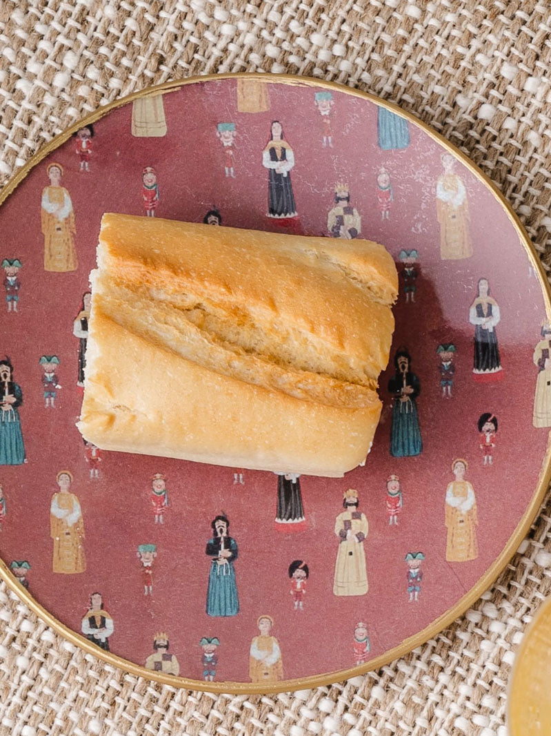 Plato redondo 15cm Granate