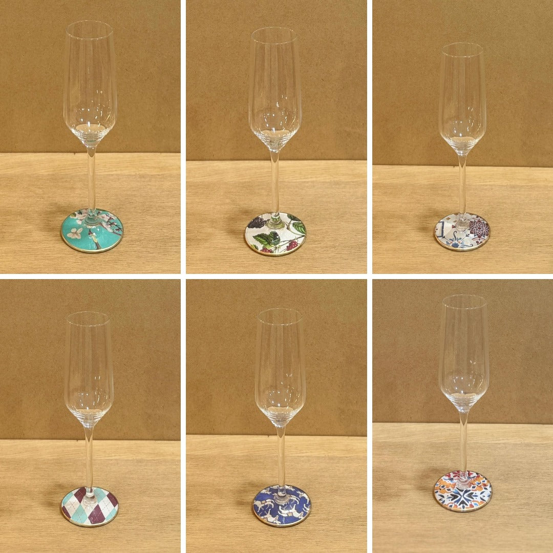 Set 6 Copas Champán