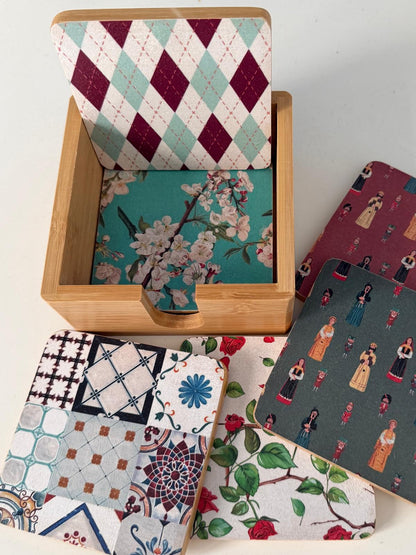 Posavasos Madera - Set de seis, variado