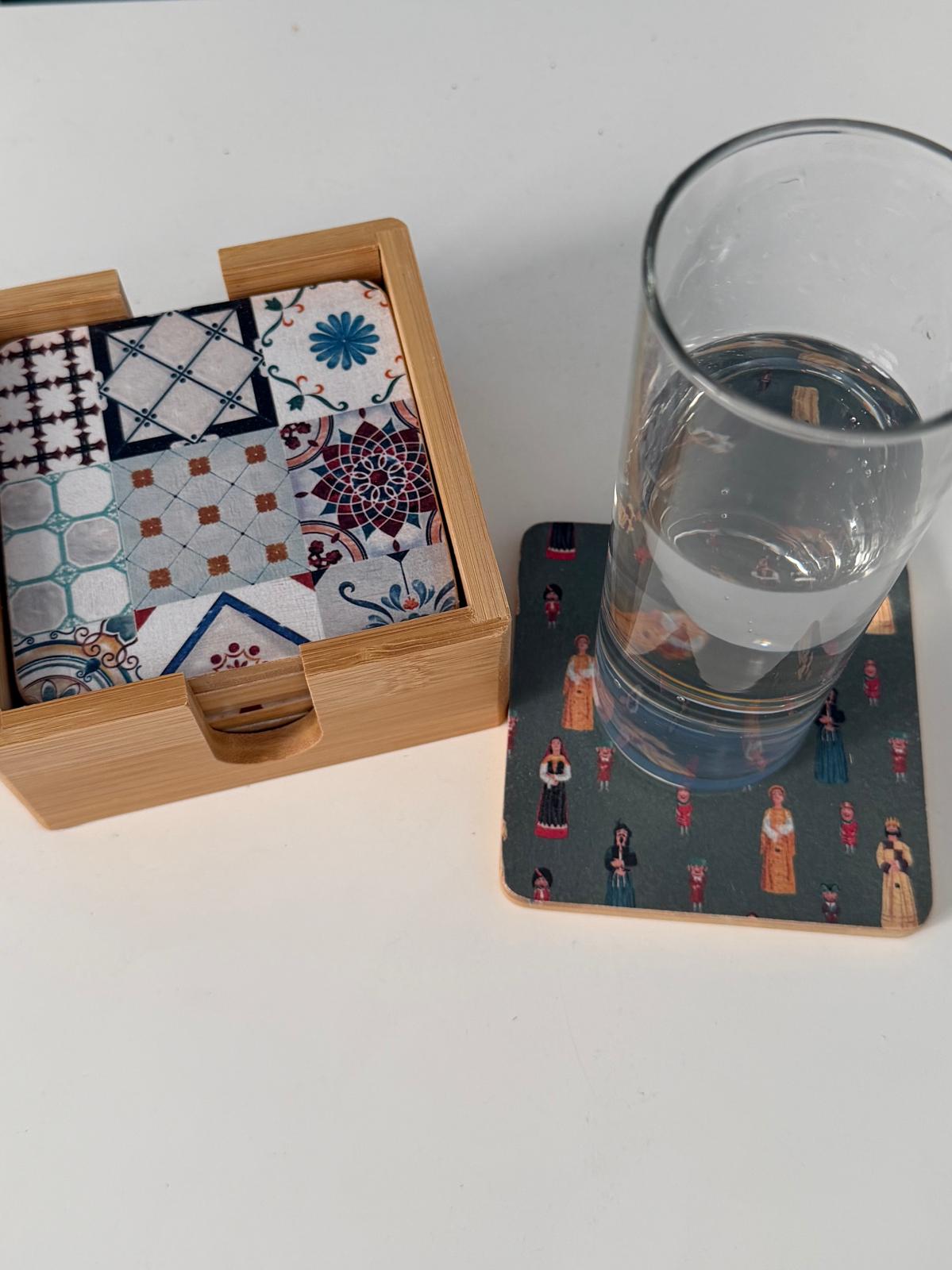 Posavasos Madera - Set de seis, variado